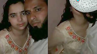 Indian couple kissing