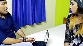 Indian boss fucks his assistant on office tour, she needs a promotion XXX