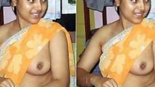 Indian girl masturbate with small boobies pulls tank top up exposing her pride