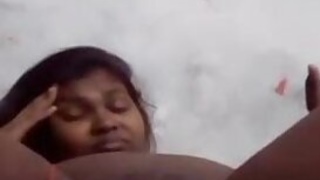 Barbie from India hold back moans while fingering in sex video