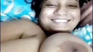 Desi big boobs with her husband