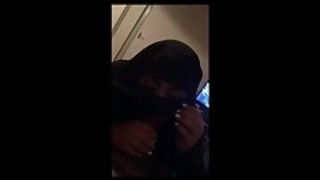 Arab housewife gives a blowjob to her partner