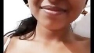 Pretty Indian girl shows her tits and pussy on VK