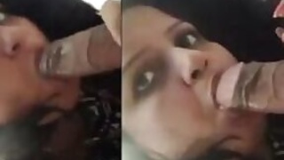 Desi's wife sucks the XXX tool and looks so longingly into the camera