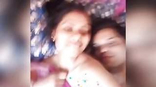 Large mangoes with HONEY feed her lover's breasts