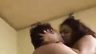 Desi bhabhi with big breasts with her roommate in the absence of her husband