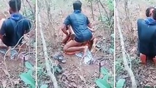 Desi Village Randy Bhabhi has fun outdoors with local guy, leaked MMC porn