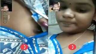 Shy Girl Mallu Shows Her Breasts On Video Call