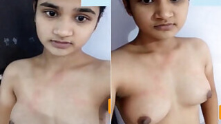 Pretty Indian Girl Records Nude Video For Lover