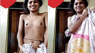 Shy Girl Mallu Shows Tits and Pussy