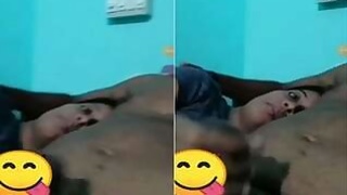 Couples romance and jerking off during a video call Part 1