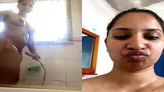 Desi Indian Girl Records Her Bathing Video For Lover