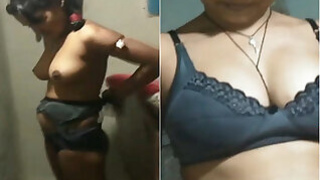 Desi the Village Girl with her big tits and pussy